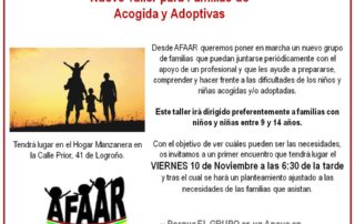 Taller para familias de acogida y adoptivas